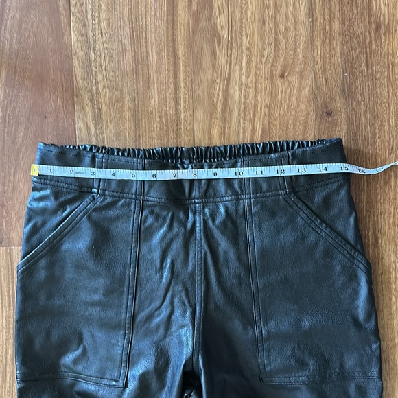 Spanx faux leather jogger sweat pants size large - Picture 8 of 10